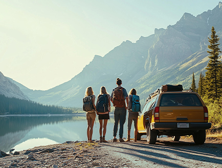 Mountain travel destination